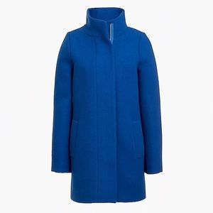 J. Crew Factory City Coat in Bright Ocean